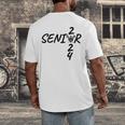 Lacrosse Senior 2024 Sticks And Ball Graduation Men's Back Print T-Shirt