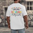 Last Day Of School Autograph 1st Grade Graduation Boys Girls Men's Back Print T-Shirt