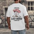 This Is My Last Rodeo Senior 2026 Cowgirl Graduation Men's Back Print T-Shirt