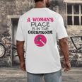 Lawyer Attorney Law School Graduation Female Women Men's Back Print T-Shirt