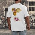 And Into The Library She Goes Book Lover Reading Bookworm Men's Back Print T-Shirt
