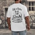 Life Is Better With Cats & Books Sphynx Cat Mom Women Men's Back Print T-Shirt Life Is Better With Cats & Books Sphynx Cat Mom Women Men's Back Print T-Shirt