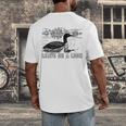 Loon Bird Pun Leave Me A Loon Nature For Introverts Men's Back Print T-Shirt Loon Bird Pun Leave Me A Loon Nature For Introverts Men's Back Print T-Shirt