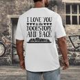 I Love You To The Bookstore And Back Men's Back Print T-Shirt