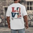 Love Coast Guard Mom Proud Coast Guard Graduation Mom Men's Back Print T-Shirt