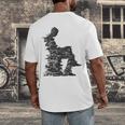Men Pixel Art Geometric Book Human Drawing Graphic Men Men's Back Print T-Shirt