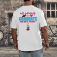 My Mommy Is A Graduate Proud Son Daughter T-Shirt Graduation Men's Back Print T-Shirt