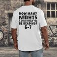 How Many Nights A Week Should You Be Reading 6-7 Book Lover Premium Tri-Blend Men's Back Print T-Shirt