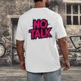 No Small Talk Zone – Introvert Quote Men's Back Print T-Shirt No Small Talk Zone – Introvert Quote Men's Back Print T-Shirt