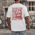 North Pole Book Club Christmas Men's Back Print T-Shirt North Pole Book Club Christmas Men's Back Print T-Shirt