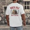 North Pole Book Club Hot Cocoa Bookworm Christmas Xmas Men's Back Print T-Shirt North Pole Book Club Hot Cocoa Bookworm Christmas Xmas Men's Back Print T-Shirt