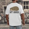 Not A Hugger Hedgehog Introvert Sarcasm Antisocial Men's Back Print T-Shirt Not A Hugger Hedgehog Introvert Sarcasm Antisocial Men's Back Print T-Shirt