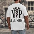 Nurse Practitioner Graduation NP Est 2019 Shirt Men's Back Print T-Shirt