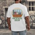 Office Zen Introvert Office Staff Secretary Employee Admin Men's Back Print T-Shirt