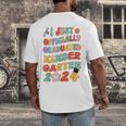 I Officially Graduated Kindergarten Graduation Class 2024 Men's Back Print T-Shirt