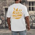 One Degree Hotter Graduation Ceremony Celebration Men's Back Print T-Shirt
