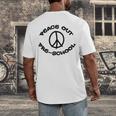 Peace Out PreschoolShirt For School Graduation Men's Back Print T-Shirt