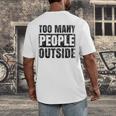 Too Many People Outside Introvert Introverted Shy Shyness Men's Back Print T-Shirt Too Many People Outside Introvert Introverted Shy Shyness Men's Back Print T-Shirt