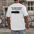Phlebotomist In Progress Phlebotomy School Graduation Men's Back Print T-Shirt