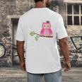 Pink I Graduated From Elementary Graduation Men's Back Print T-Shirt