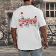 Poppy Field Wizard Of Oz Cowardly Brave Lion Book Men's Back Print T-Shirt