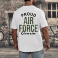 Proud Air Force Cousin Deployment Homecoming Graduation USAF Men's Back Print T-Shirt