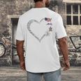 Proud Air Force Grandma Air Force Graduation Grandma USAF Men's Back Print T-Shirt