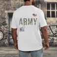 Proud Army Mom Army Graduation Mom US Army Mom Men's Back Print T-Shirt