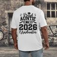 Proud Auntie Of Two 2026 Graduates Graduation Men's Back Print T-Shirt