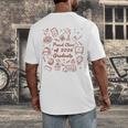 Proud Class Of 2026 Graduate Doodle Senior Graduation Premium Tri-Blend Men's Back Print T-Shirt