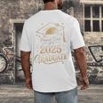 Proud Dad Of a 2025 Graduate Class Of 2025 Graduation Dad Men's Back Print T-Shirt
