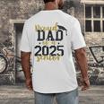 Proud Dad Of a 2025 Senior Graduation Men's Back Print T-Shirt