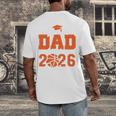 Proud Dad Of A 2026 Senior Basketball Graduation Family Men's Back Print T-Shirt