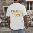 Proud Fiance Of A 2025 Graduate Fiance Graduation 2025 Senio Men's Back Print T-Shirt