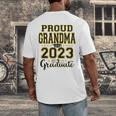 Proud Grandma Of A 2023 Graduate Graduation Men's Back Print T-Shirt
