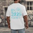 Proud Grandma Of a 2025 Senior Graduate Graduation Premium Men's Back Print T-Shirt