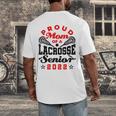 Proud Mom Of a Lacrosse Senior 2022 Graduation Men's Back Print T-Shirt
