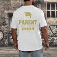 Proud Parent Of Two 2024 Graduate Class 2024 Graduation Premium Men's Back Print T-Shirt