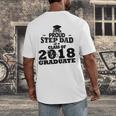Proud Step Dad Of A Class Of 2018 Tee Graduate Graduation Z1 Men's Back Print T-Shirt
