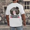 Queen Masters Degree Graduation Social Work MSW MPH Men's Back Print T-Shirt