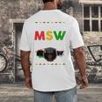Queen MSW Social Work Grads Masters Graduation Men's Back Print T-Shirt