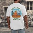 Quiet Girl Loud Results Introvert Office Staff Secretary Men's Back Print T-Shirt
