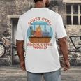 Quiet Girl Productive World Introvert Office Staff Secretary Men's Back Print T-Shirt Quiet Girl Productive World Introvert Office Staff Secretary Men's Back Print T-Shirt
