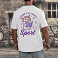 Reading Is My Favorite Sport Saying Quote Book Lovers Men's Back Print T-Shirt Reading Is My Favorite Sport Saying Quote Book Lovers Men's Back Print T-Shirt