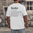 Realist Definition For Introverts Honest Personality Men's Back Print T-Shirt