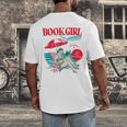 Retro Book Girl Summer For Women Beach Reading Men's Back Print T-Shirt Retro Book Girl Summer For Women Beach Reading Men's Back Print T-Shirt