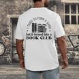Retro I Tried To Form A Gang But It Turned Into A Book Club Men's Back Print T-Shirt