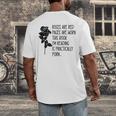 Roses Are Red Pages Are Worn Spicy Book Reading Smut Reader Men's Back Print T-Shirt