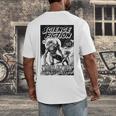 Science Fiction Writer At Work Vintage Book Cover Men's Back Print T-Shirt
