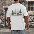 Seasons Readings Christmas Tree Book Lover Men's Back Print T-Shirt Seasons Readings Christmas Tree Book Lover Men's Back Print T-Shirt